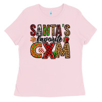 Bubblegum Pink santa's favorite cxm Ladies Tee - Jasminsmagicworld