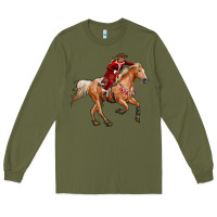 Western Christmas Cowgirl On The Horse Long Sleeve Tee | Teevron