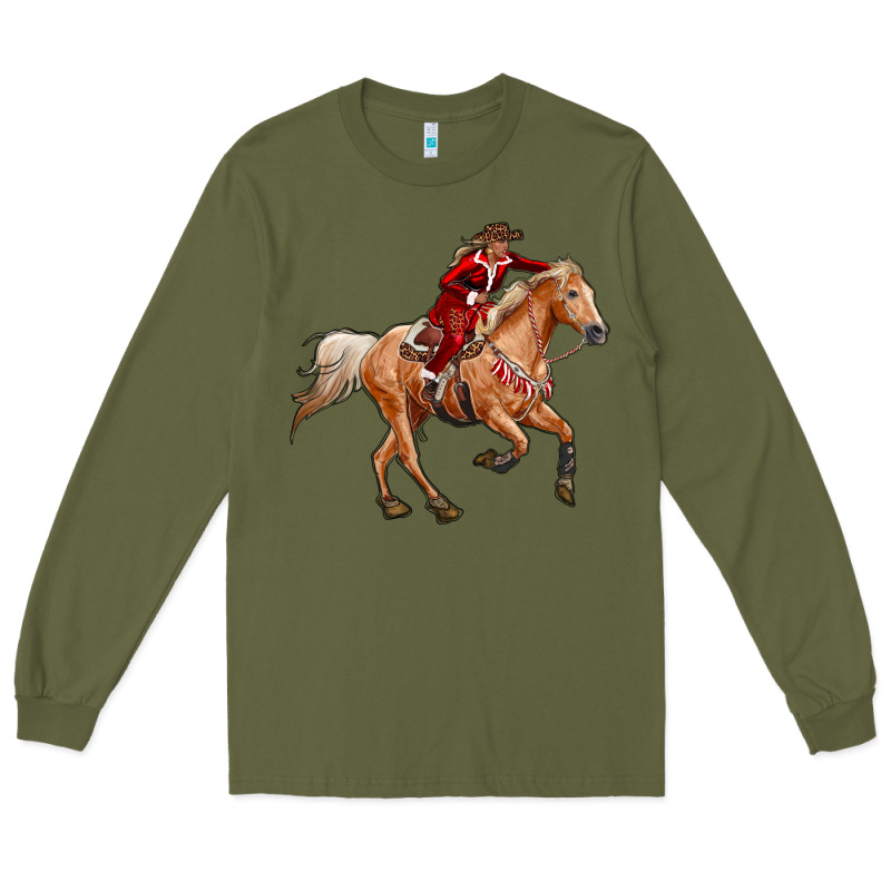 Western Christmas Cowgirl On The Horse Long Sleeve Tee by RanaPortraitStore | Teevron