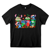 Black christmas stitch coffee Heavy Core Tee - Jasminsmagicworld