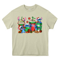 Mossy christmas stitch coffee Heavy Core Tee - Jasminsmagicworld