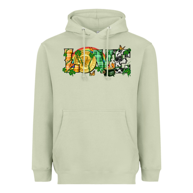 Western Love St. Patrick's Day P Heavyweight Hoodie by CowGirlArtShop | Teevron