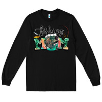 Black fishing mom Long Sleeve Tee - LillyAllenDesigns
