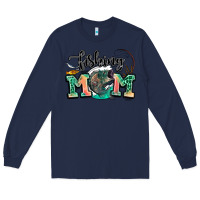 Navy fishing mom Long Sleeve Tee - LillyAllenDesigns
