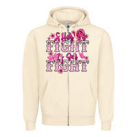 Sandshell Her fight is our fight Cancer Awareness Zipper Hoodie - HowdyJamesFarm