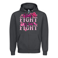 Smoke Her fight is our fight Cancer Awareness Zipper Hoodie - HowdyJamesFarm