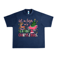 Navy get in loser we're slaying christmas Urban Heavy Tee - MaliasSmallBusiness