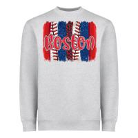 Heather Grey boston baseball team spirit brushstrokes Heavyweight Sweatshirt - Artiststas