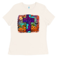 Bone halloween cross Ladies Tee - JahusDesignShop