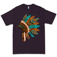 Plum native american indian headdress Premium Tee - Artiststas