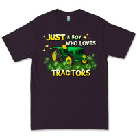 Plum just a boy who loves tractors Premium Tee - JahusDesignShop