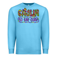 Ocean Blue cajun to the core Premium Sweatshirt - OliviaCreatesArt