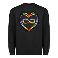 Black autism heart Heavyweight Sweatshirt - Artiststas