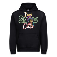 Black l am snow cute Urban Hoodie - CowhideDigitalArt