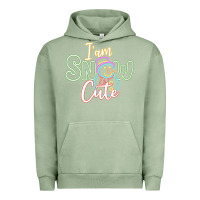 Pigment Oil Green l am snow cute Urban Hoodie - CowhideDigitalArt