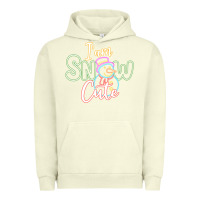 Pigment Pistachio l am snow cute Urban Hoodie - CowhideDigitalArt