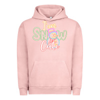 Pigment Salmon l am snow cute Urban Hoodie - CowhideDigitalArt