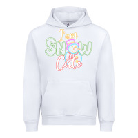 White l am snow cute Urban Hoodie - CowhideDigitalArt