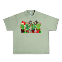 Oil Green christmas cactus Urban Heavy Tee - MaliasSmallBusiness