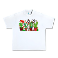 White christmas cactus Urban Heavy Tee - MaliasSmallBusiness