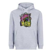 Heather Grey Rockin the mom Mother's Day Heavyweight Hoodie - HowdyJamesFarm