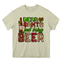 Mossy dear santa just bring a beer with a beer bottle Heavy Core Tee - AdoDesignShop