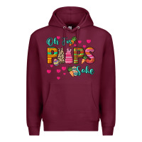 Burgundy Oh for peeps sake Easter Day Premium Hoodie - HowdyJamesFarm