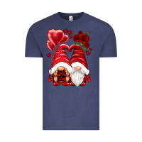 Vintage Denim valentines day gnomies Vintage Tee - NancyCooperArtShop