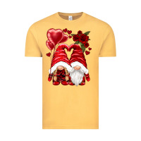 Vintage Mustard valentines day gnomies Vintage Tee - NancyCooperArtShop