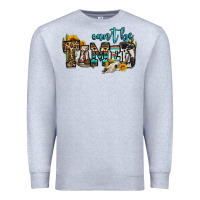 Heather Grey can't be tamed bull skull Premium Sweatshirt - OliviaCreatesArt