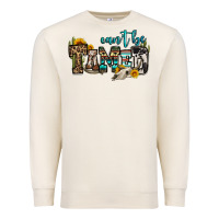Sandshell can't be tamed bull skull Premium Sweatshirt - OliviaCreatesArt