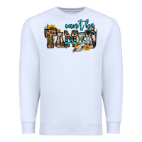 White can't be tamed bull skull Premium Sweatshirt - OliviaCreatesArt