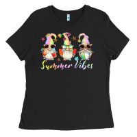 Black summer vibes gnomes Ladies Tee - Artiststas