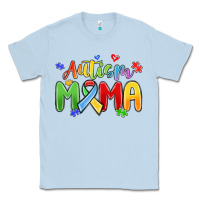 Dusty Blue autism mama Classic Tee - MaliasSmallBusiness