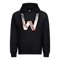 Black Baseball Alphabet Urban Hoodie - CowhideDigitalArt