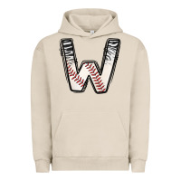 Pigment French Oak Baseball Alphabet Urban Hoodie - CowhideDigitalArt