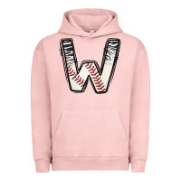 Pigment Salmon Baseball Alphabet Urban Hoodie - CowhideDigitalArt