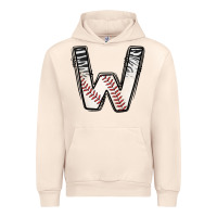Sandshell Baseball Alphabet Urban Hoodie - CowhideDigitalArt