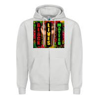 Dove Grey black lives matter juneteenth Zipper Hoodie - TumblerDesignByShophia