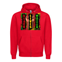 Red black lives matter juneteenth Zipper Hoodie - TumblerDesignByShophia