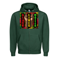Sports Green black lives matter juneteenth Zipper Hoodie - TumblerDesignByShophia