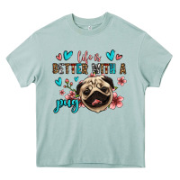 Life Is Better With A Pug Heavy Core Tee | Teevron