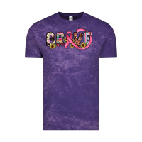 Cloud Purple brave cancer awareness ribbon Vintage Tee - JahusDesignShop