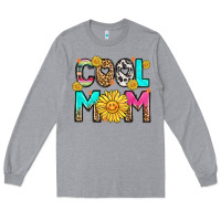 Heather Grey cool mom Long Sleeve Tee - LillyAllenDesigns
