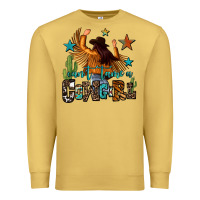 Antique Gold can't tame a cowgirl Premium Sweatshirt - OliviaCreatesArt