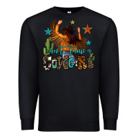 Black can't tame a cowgirl Premium Sweatshirt - OliviaCreatesArt