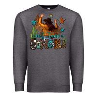 Charcoal Heather can't tame a cowgirl Premium Sweatshirt - OliviaCreatesArt