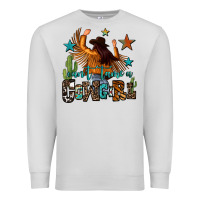 Dove Grey can't tame a cowgirl Premium Sweatshirt - OliviaCreatesArt