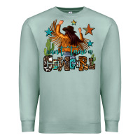 Seafoam can't tame a cowgirl Premium Sweatshirt - OliviaCreatesArt