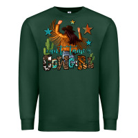 Sports Green can't tame a cowgirl Premium Sweatshirt - OliviaCreatesArt